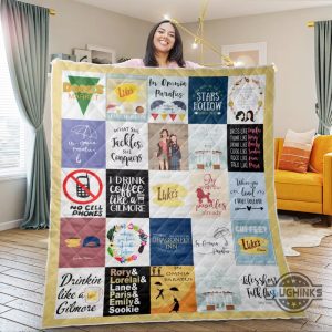 gilmore girls tv series quilt blanket