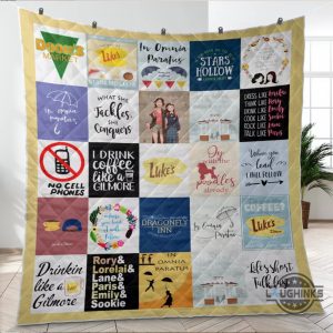 gilmore girls tv series quilt blanket