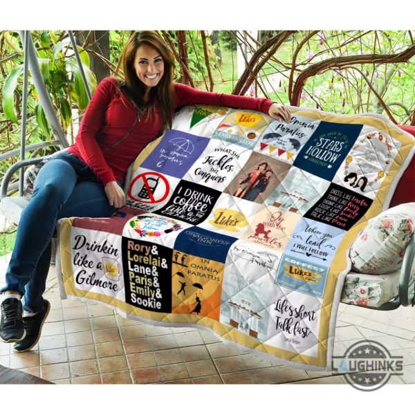 gilmore girls tv series quilt blanket