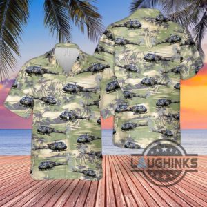 british army historical westland scout ah1 hawaiian shirt and shorts