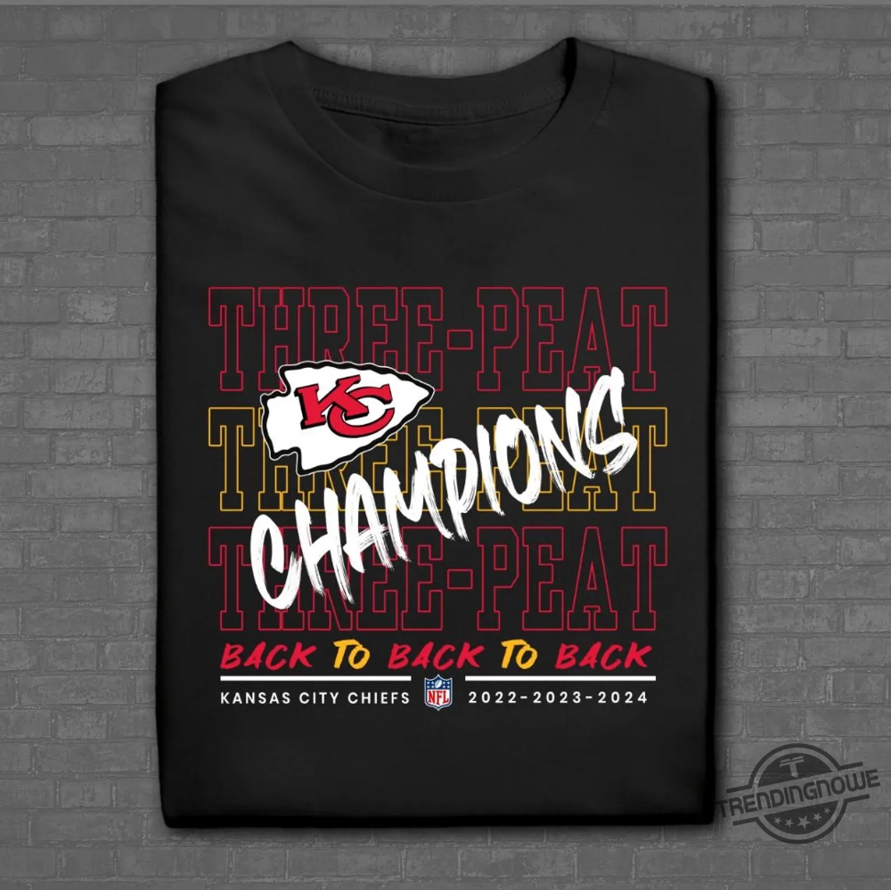 "Top Trending Celebrity Shirts: Drake, Trump, Elon, and Brady Styles" 10 Super Bowl 2025 Chiefs Three Peat Back To Back To Back Shirt