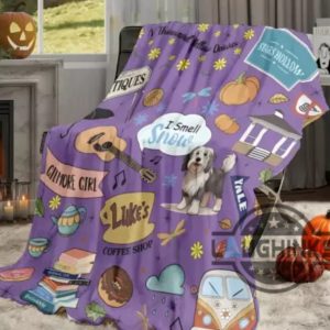 purple gilmore girls fleece throw blanket valentine gift