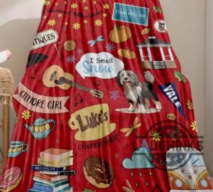 red gilmore girls fleece throw blanket valentines gift