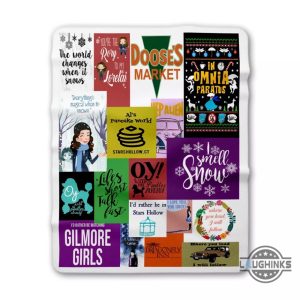 gilmore girls tv series fleece sherpa blanket