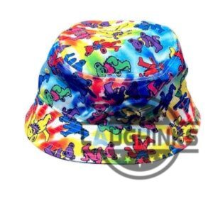 multicolor grateful dead bucket hat replica