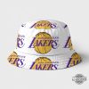 white los angeles lakers bucket hat