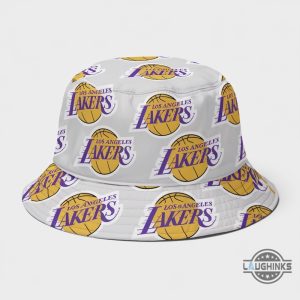 white la lakers bucket hat