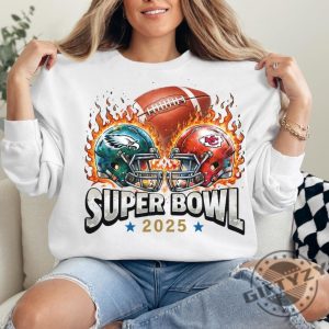 Superbowl 2025 Chiefs Eagles Football Shirt giftyzy 2