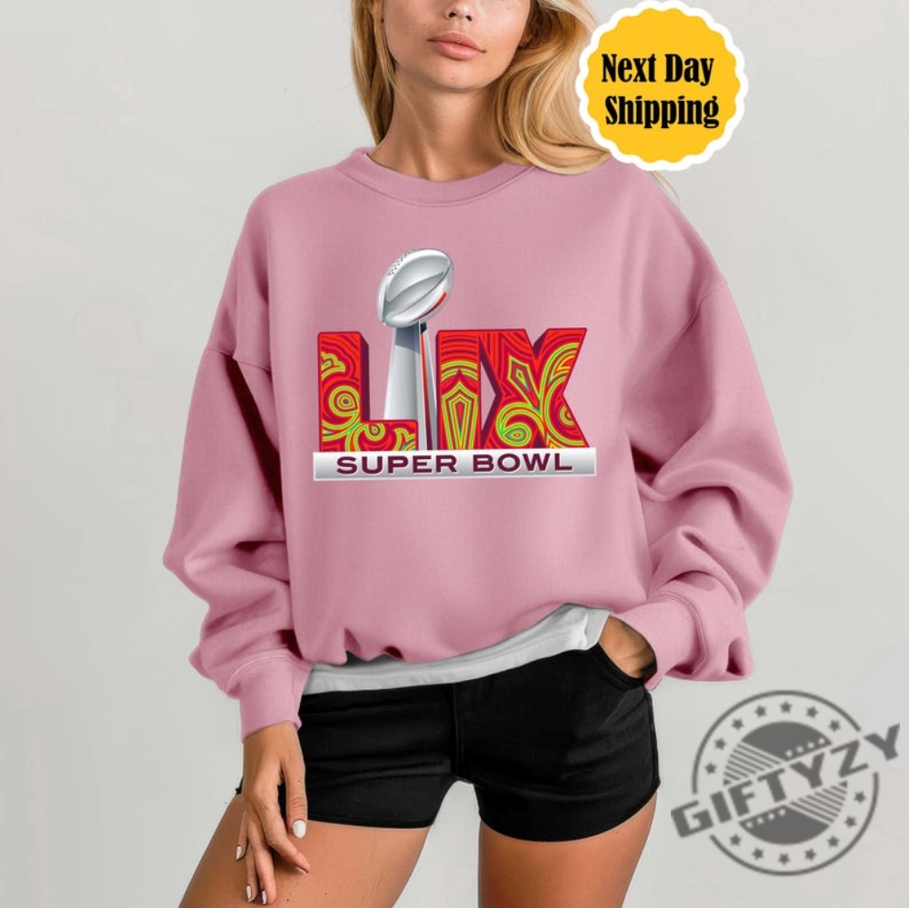 Lix Super Bowl Football Lover Trendy Shirt