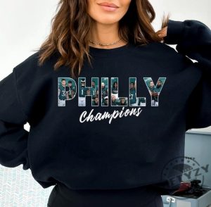 Philadelphia Football Champions Players Typo Shirt giftyzy 3