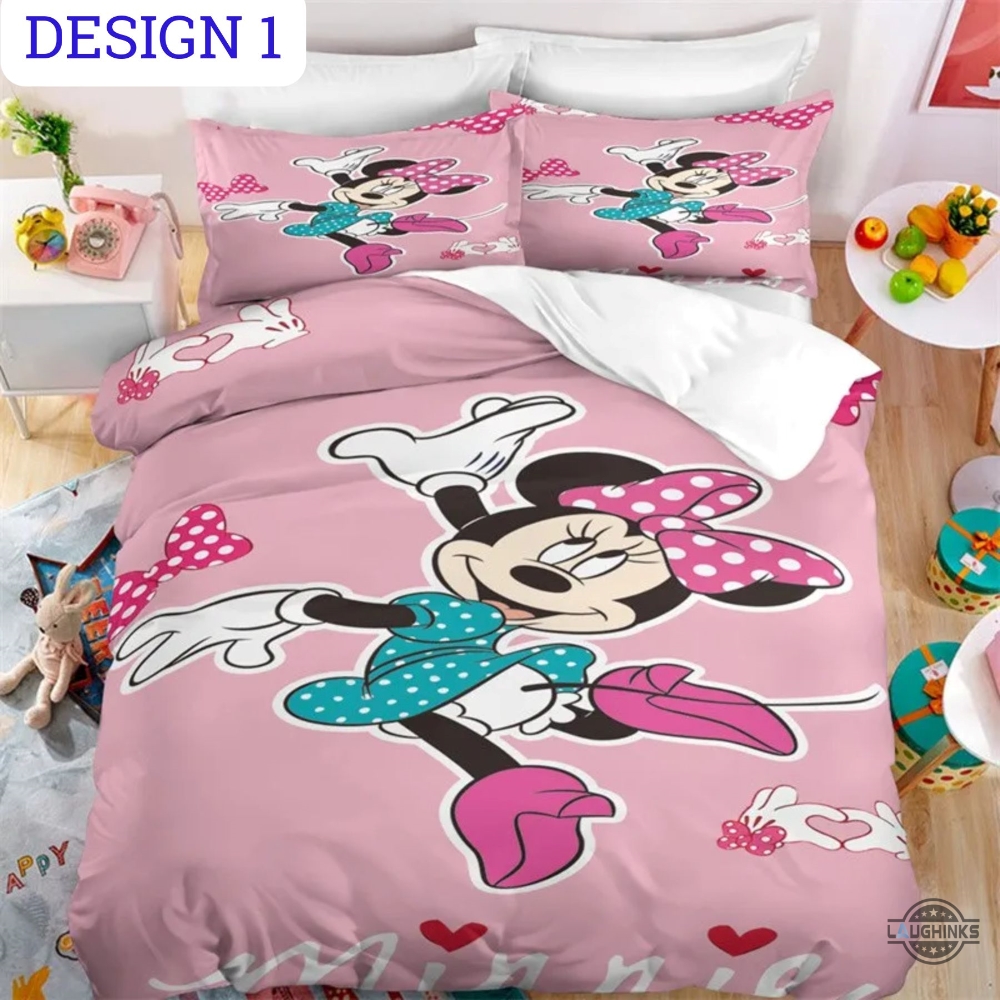 Pink Minnie Mouse Bedding Set