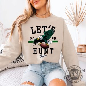 Lets Hunt Eagles Football Unisex Shirt giftyzy 5