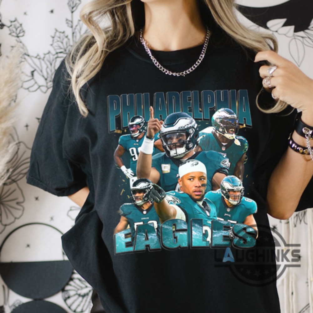 Philadelphia Eagles Football Retro 90S Vintage Bootleg Tee Shirt