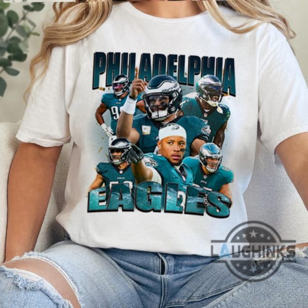 philadelphia eagles football retro 90s vintage bootleg tee shirt