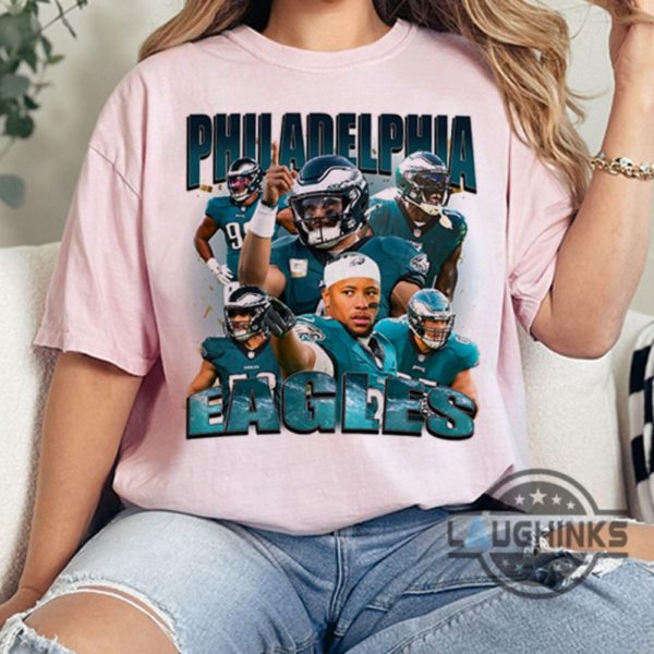 philadelphia eagles football retro 90s vintage bootleg tee shirt