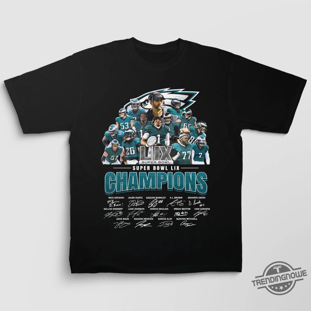Eagles Super Bowl 2025 Champions Team Shirt 8 Eagles Super Bowl 2025 Champions Team Shirt
