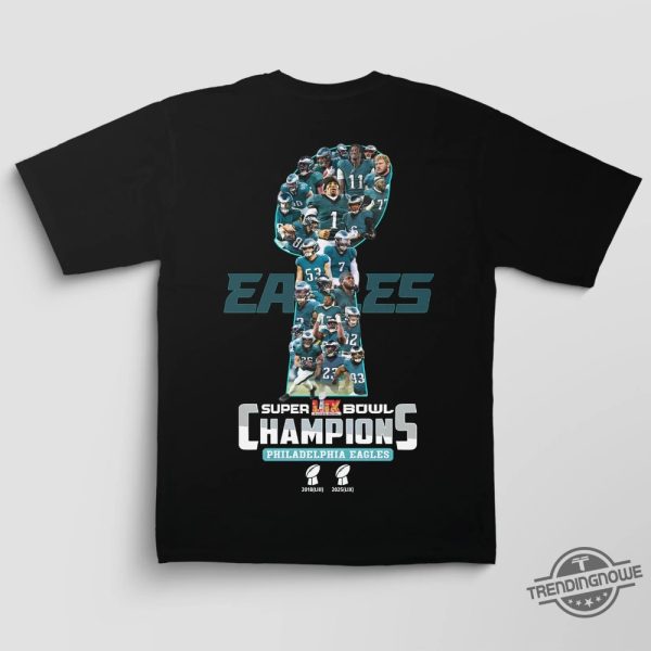 Eagles Super Bowl 2025 Champions Team Shirt trendingnowe 3