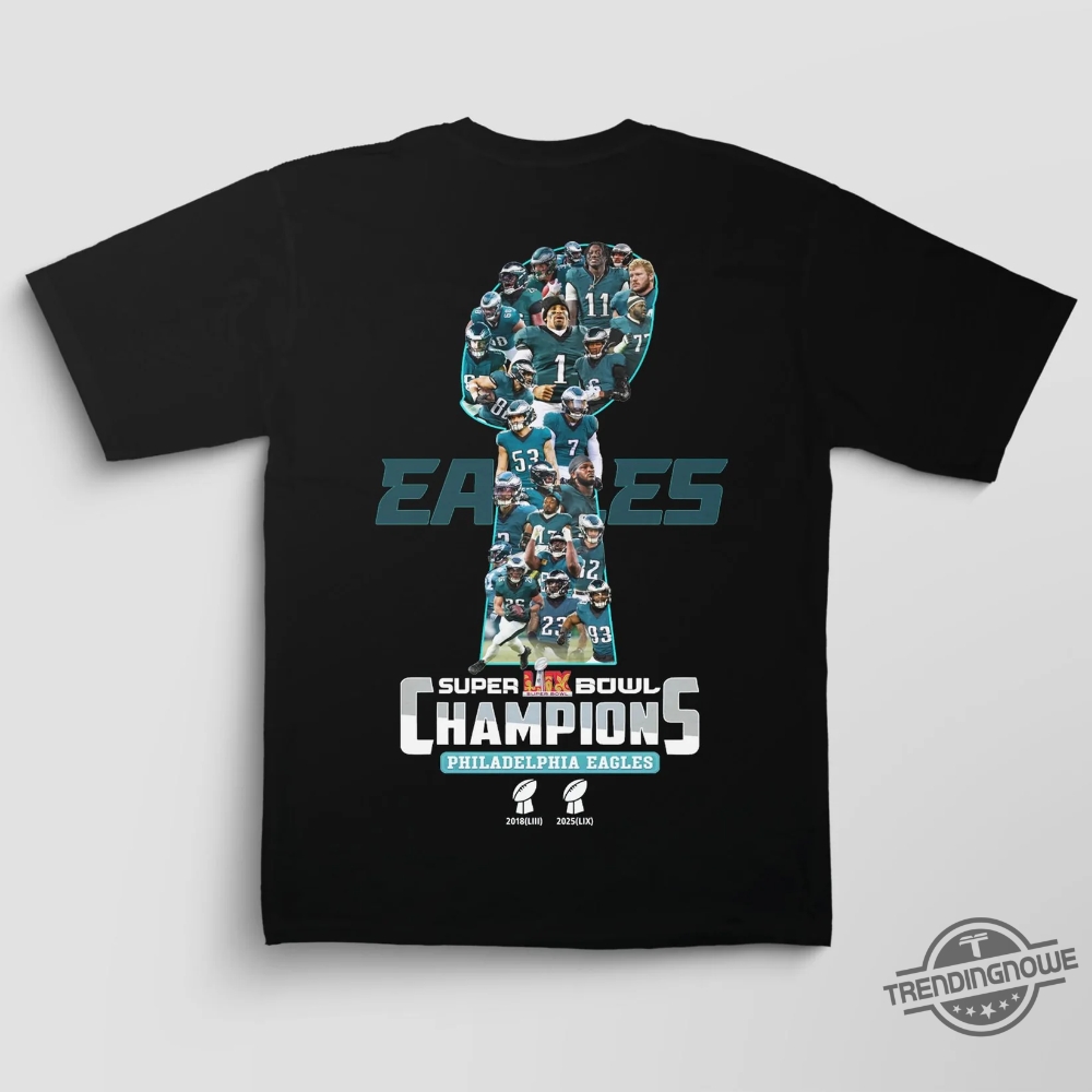 Eagles Super Bowl 2025 Champions Team Shirt 9 Eagles Super Bowl 2025 Champions Team Shirt