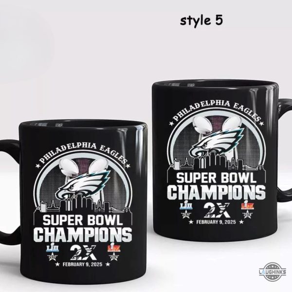 2025 eagles superbowl coffee mug