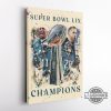 philadelphia eagles super bowl lix champions nfl football wall art