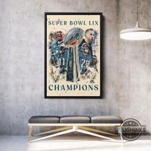 philadelphia eagles super bowl lix champions nfl football wall art