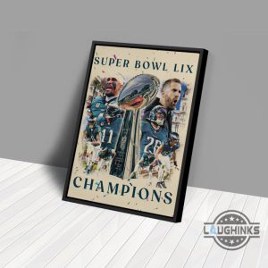 philadelphia eagles super bowl lix champions nfl football wall art