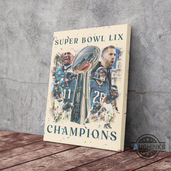 philadelphia eagles super bowl lix champions nfl football wall art