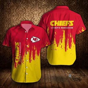 kc chiefs kingdom casual hawaiian shirt