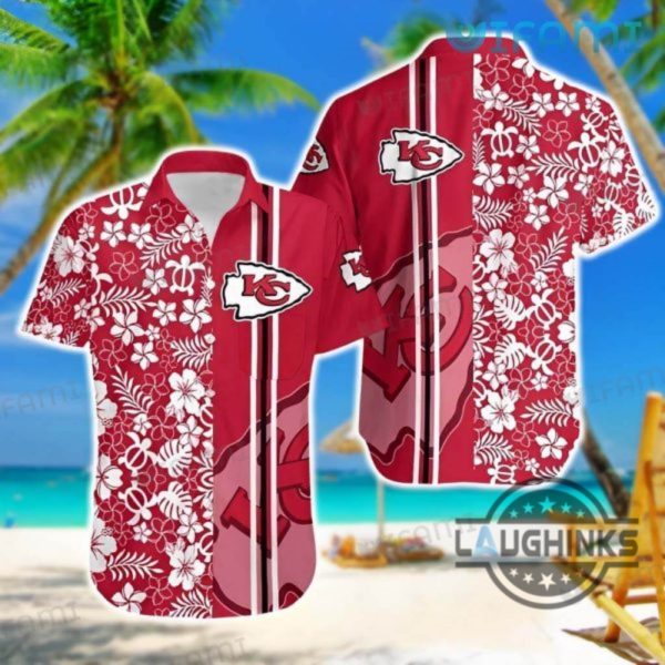 tropical turtle kc chiefs hawaiian shirt