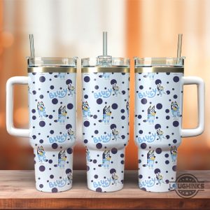 bluey pattern stanley tumbler cup dupe 40oz