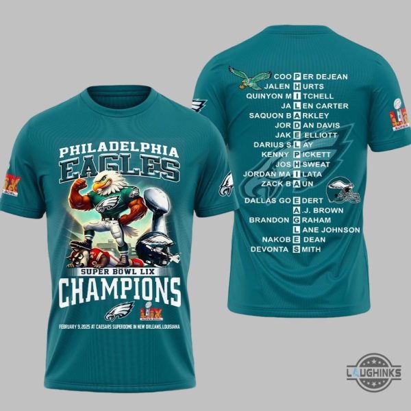 philadelphia eagles super bowl lix championship 2025 shirt