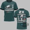 eagles 2025 super bowl champions 2x shirt