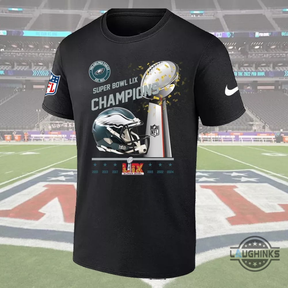 Hot 2025 Philadelphia Eagles Super Bowl Lix Champions Shirt Nike