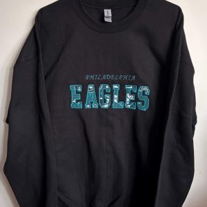 philadelphia eagles crewneck embroidered sweatshirt t shirt hoodie