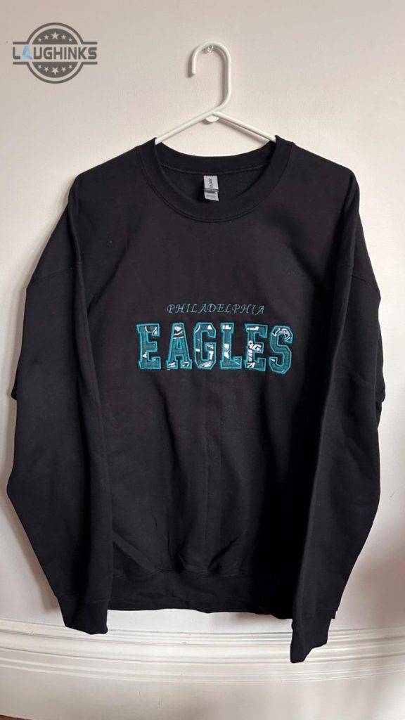 philadelphia eagles crewneck embroidered sweatshirt t shirt hoodie