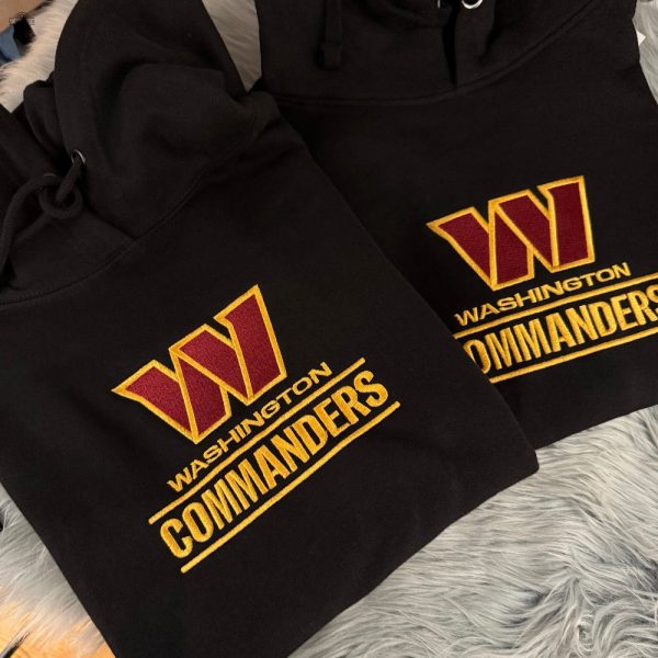 washington commanders football season embroidered shirt