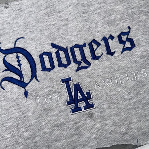 la dodgers baseball embroidered sweatshirt t shirt hoodie