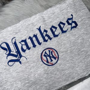 ny yankees baseball embroidered sweatshirt t shirt hoodie