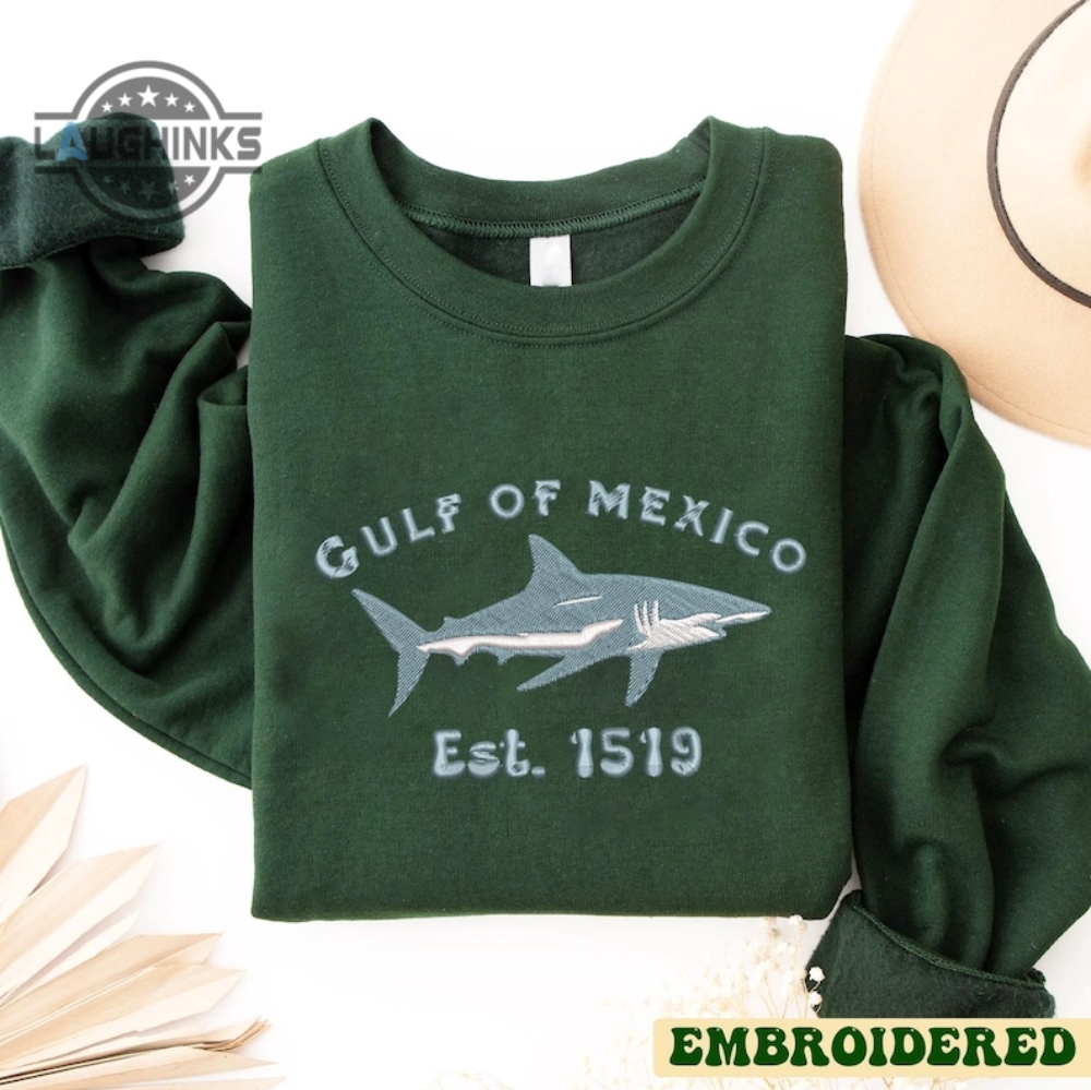 Gulf Of Mexico Embroidered Shirt Est 1519