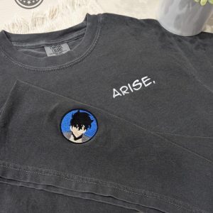 solo leveling embroidered shirt igris or jinwoo