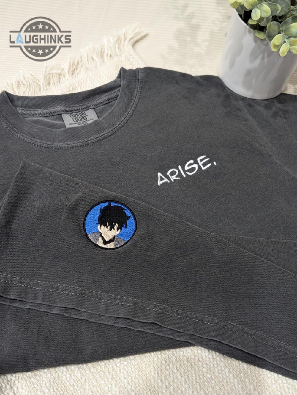 solo leveling embroidered shirt igris or jinwoo