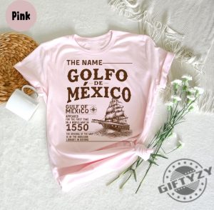 Gulf Of Mexico Name Origin 1550 Tee giftyzy 2