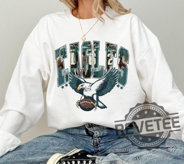 Vintage Philadelphia Eagles Football Shirt Hoodie Sweatshirt Tee Gift For Him Her Retro Bird Gang Outfit Jersey Crewneck Unique revetee 1 1
