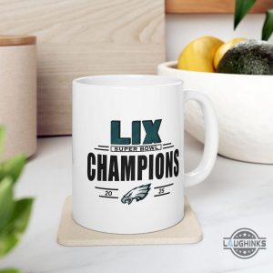 philadelphia eagles super bowl lix champions 2025 coffee mug