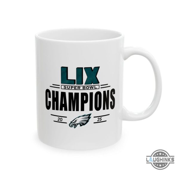 philadelphia eagles super bowl lix champions 2025 coffee mug