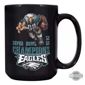 philadelphia eagles super bowl 52 59 champions coffee mug cup