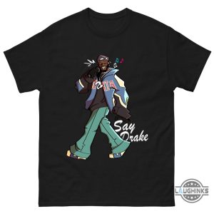 kendrick lamar say drake cartoon t shirt