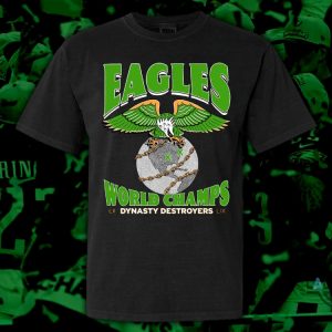 philadelphia eagles dynasty destroyers world champs shirt lii lix