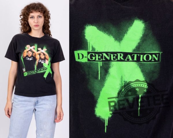 Vintage D Generation X Wwe Shawn Michaels Triple H T Shirt Hoodie Sweatshirt Tee Gift For Men Women Unisex Crewneck Pullover Unique revetee 1 2