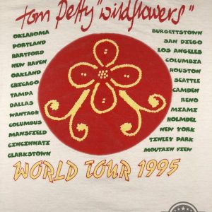 1995 tom petty wildflowers tour concert t shirt reprinted